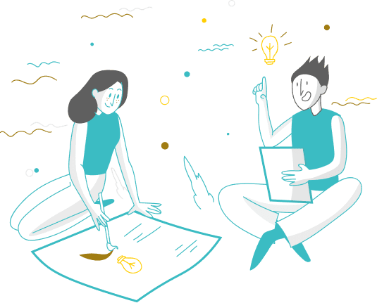 Creative Collaboration Illustration